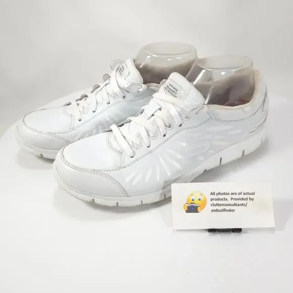 Skechers Work Relaxed Fit Slip Resistant Shoe Womens Size 10 76564 White - Picture 1 of 9